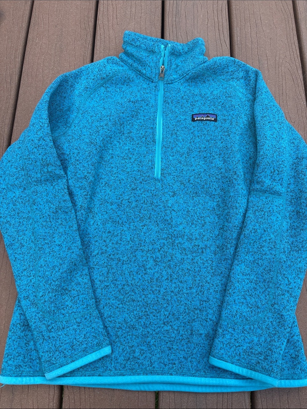 Women’s Patagonia Blue Quarter-Zip Fleece Pullover